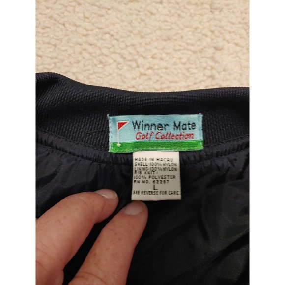 Vintage Winner Mate Golf Collection Pullover Tartan Plaid Green Blue Mens Size M - Picture 7 of 11